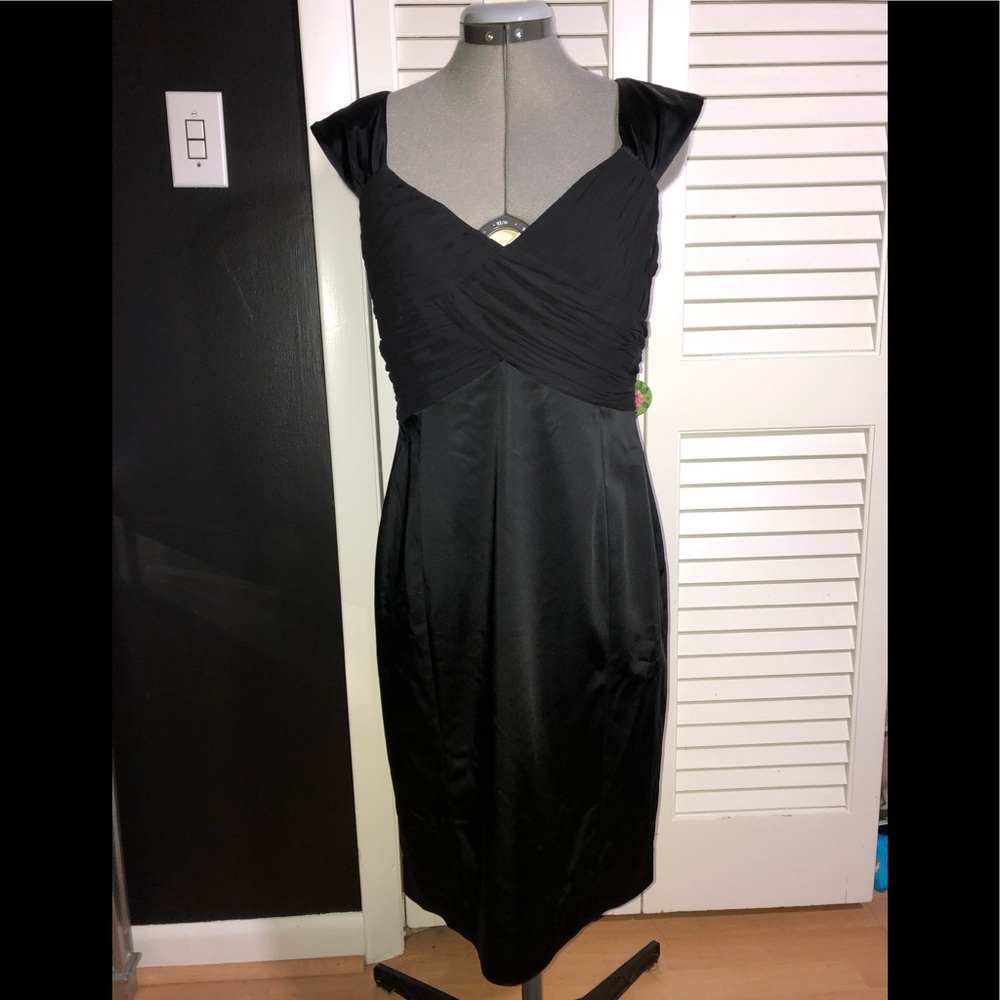 Jones New York black sophisticated cocktail dress